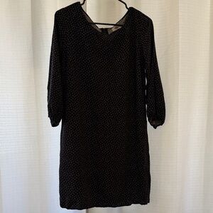 Womens Old Navy Navy Blue and White Long Sleeve Dress